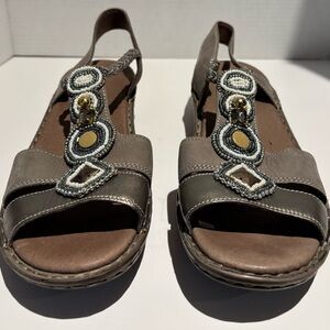 Ara Luftpolster Women’s Leather Sandals Size 41 EU 9.5 US